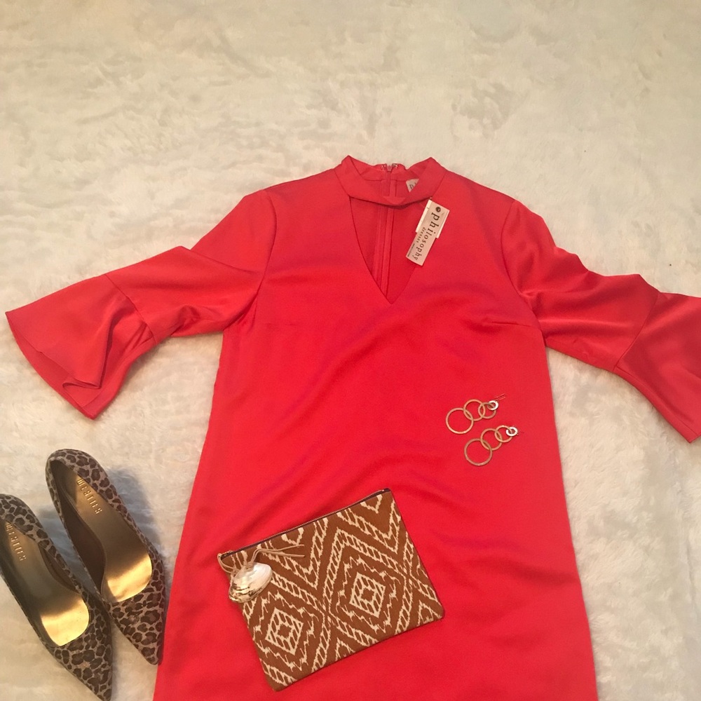 Philosophy red shift short dress so small NWT.